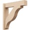Ekena Millwork 6-in W x 26-in D x 26-in H Funston Block Rough Cedar Woodgrain TimberThane Outlooker, Primed Tan OUTUR060X26X26FST44RCPR - alternate 1